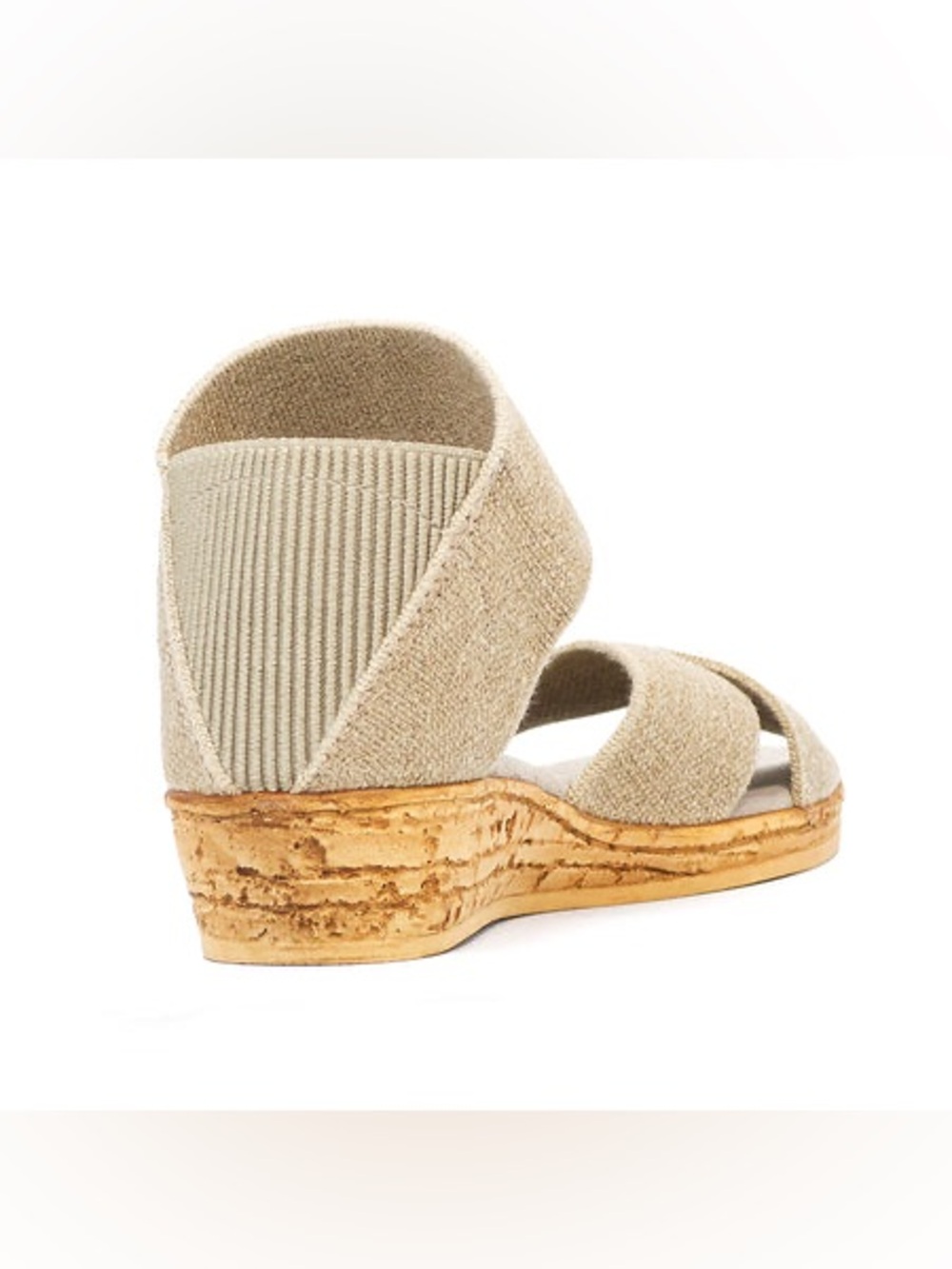 CHARLESTON SHOE CO. Beige Crisscross Espadrille Sandals - Picture 6 of 13
